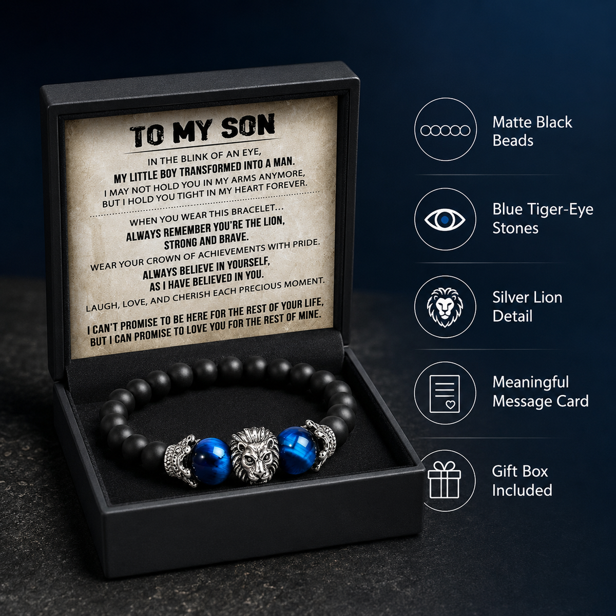 Lion Heart Strength Bracelet