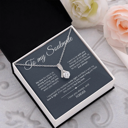 To My Soulmate Forever Love Necklace