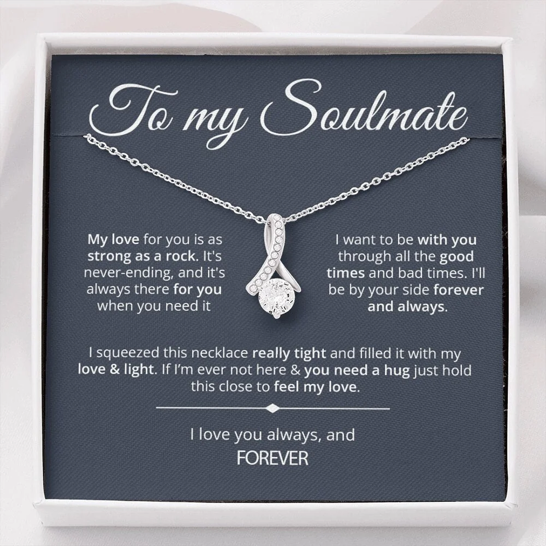 To My Soulmate Forever Love Necklace