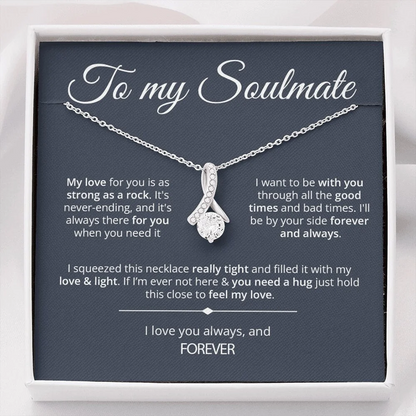 To My Soulmate Forever Love Necklace