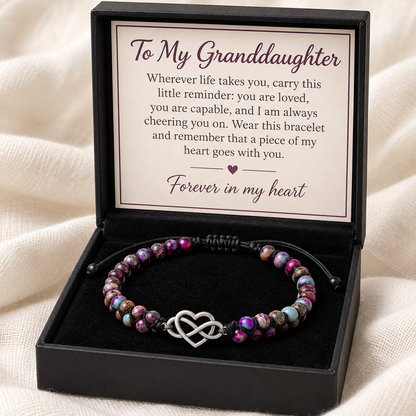 To My Granddaughter - Forever Love Bracelet