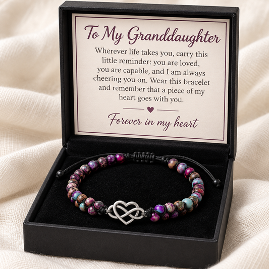 To My Granddaughter - Forever Love Bracelet