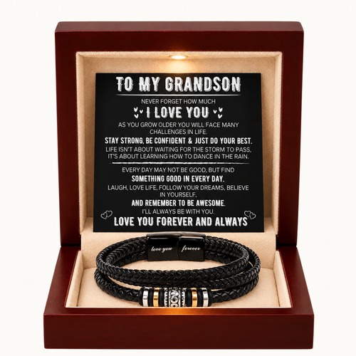 To My Grandson - Love You Forever Bracelet