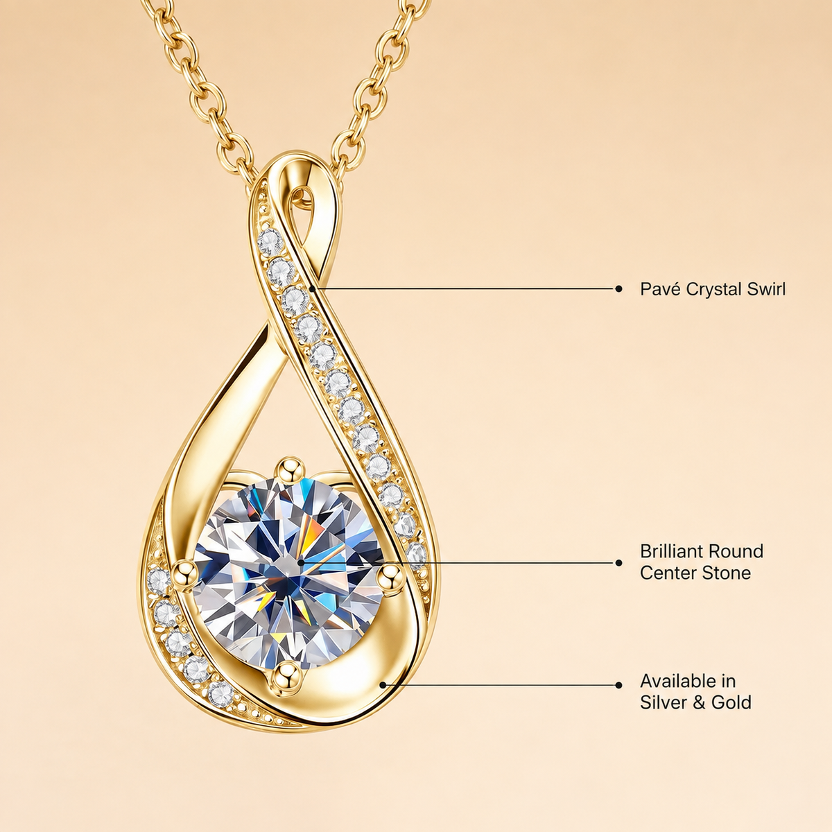 To My Wife - Eternal Drop Necklace