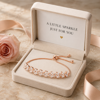 Radiant Leaf Tennis Bracelet