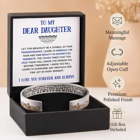 To My Daughter - Embrace Every Storm Bracelet
