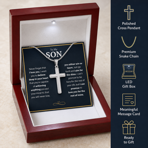 To My Son - Legacy Cross Necklace Set