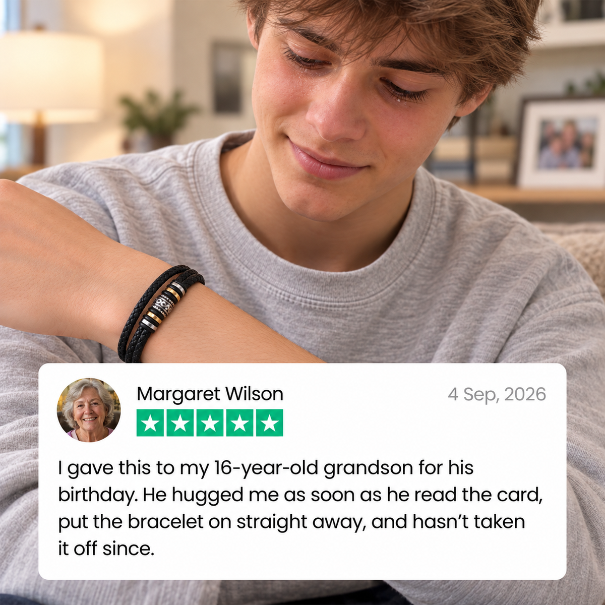 To My Grandson - Love You Forever Bracelet