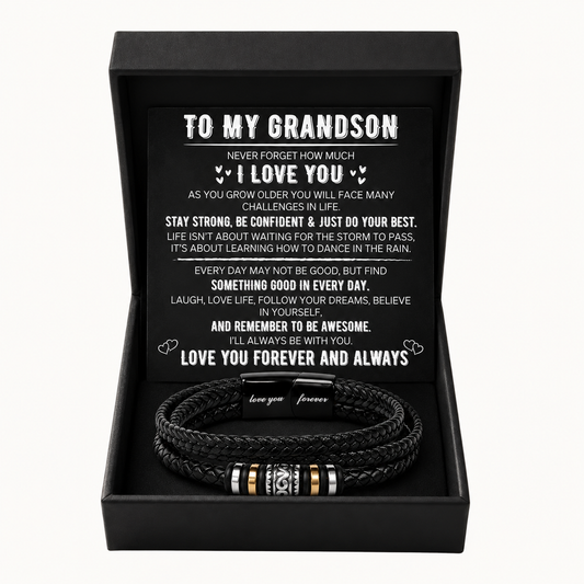 To My Grandson - Love You Forever Bracelet