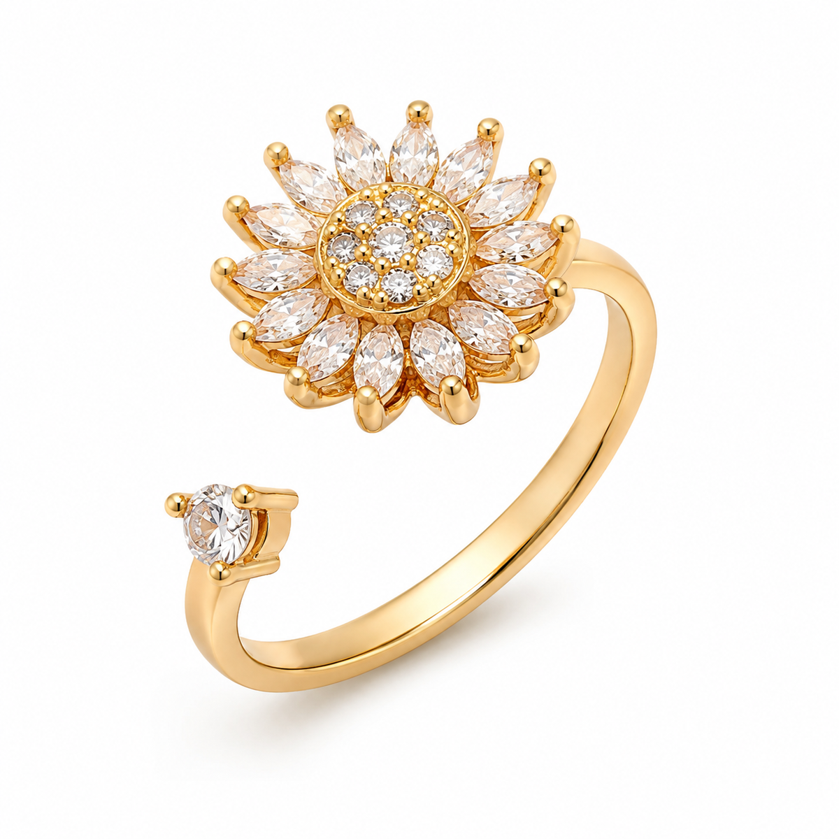 To My Daughter - Sunshine Bloom Ring Set