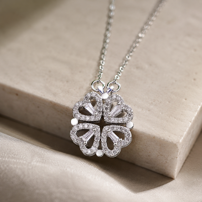 Lucky Hearts Clover Necklace