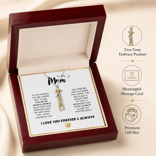 To Mom - Forever Hug Necklace Set