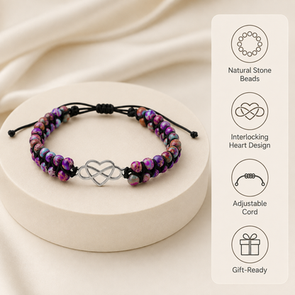 To My Granddaughter - Forever in My Heart Bracelet