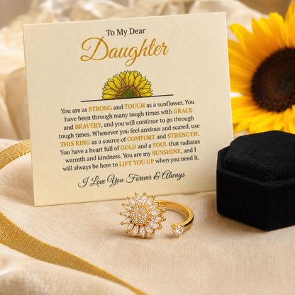 To My Daughter - Sunshine Bloom Ring Set