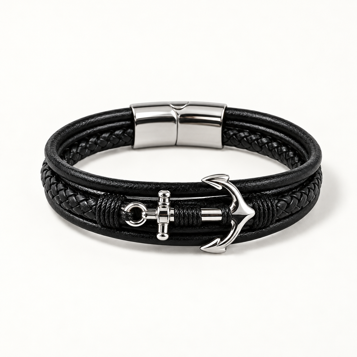 To My Son - Anchored Strength Bracelet Set