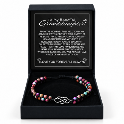 To My Granddaughter - Forever in My Heart Bracelet