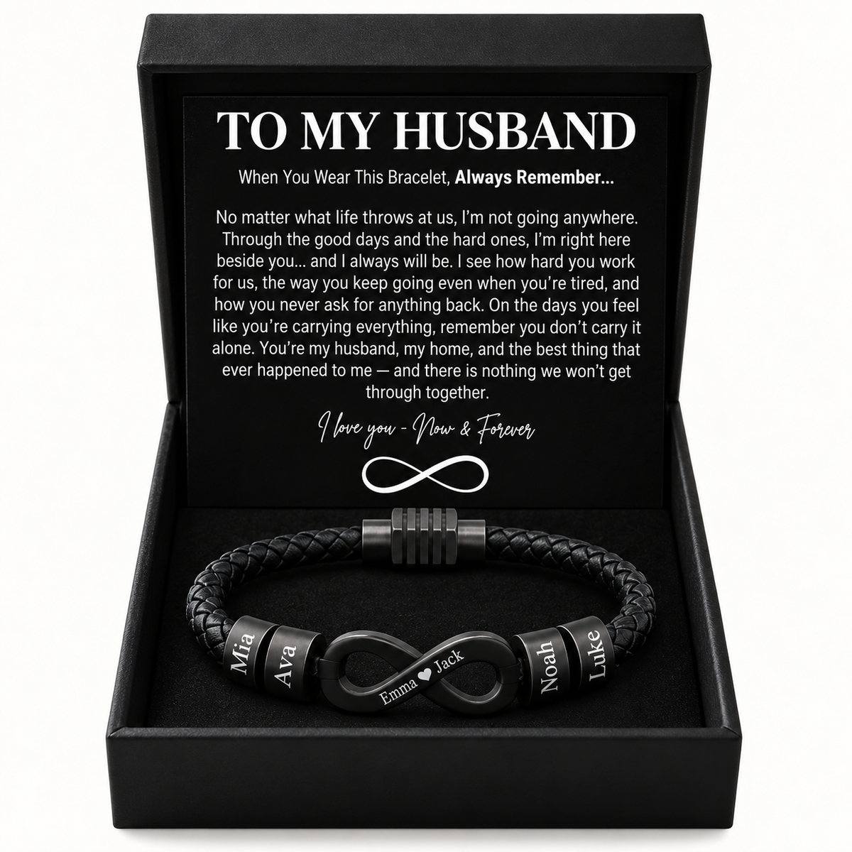 To My Husband: Forever Together Bracelet