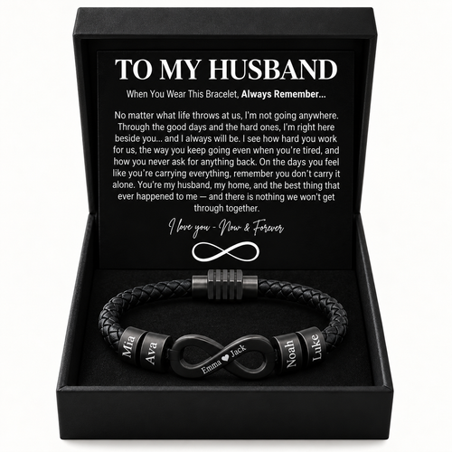 To My Husband: Forever Together Bracelet
