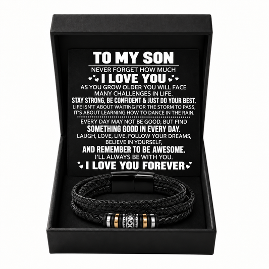 To My Son – Always With You Bracelet Set