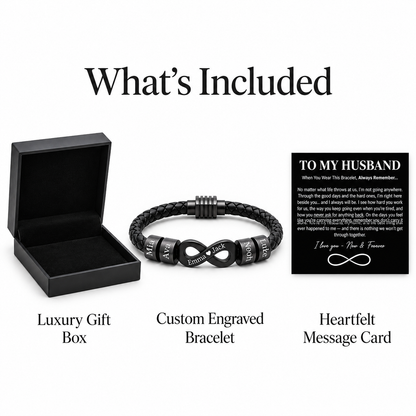 To My Husband: Forever Together Bracelet