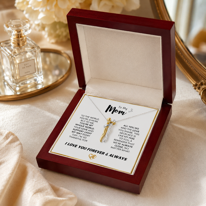 To Mom - Forever Hug Necklace Set