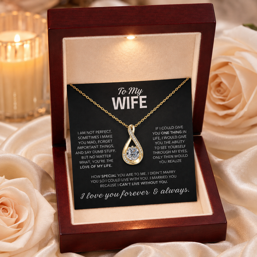 To My Wife - Eternal Drop Necklace