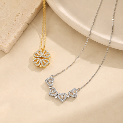 Lucky Hearts Clover Necklace