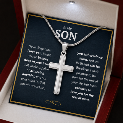 To My Son - Legacy Cross Necklace Set